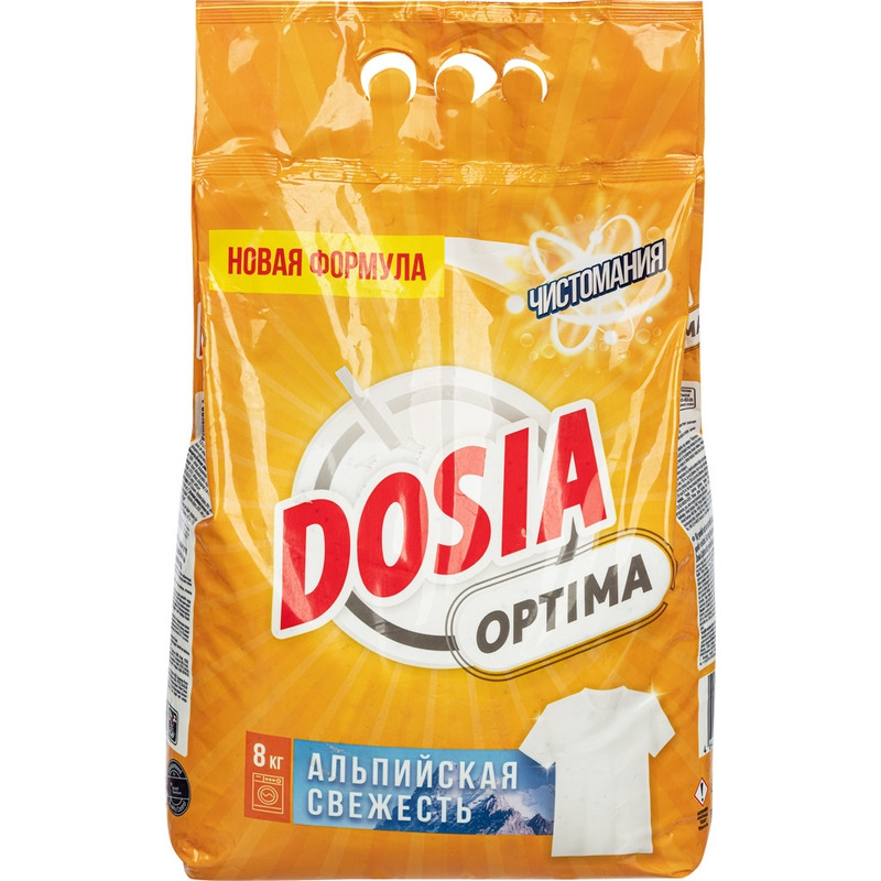 Порошок стиральный DOSIA Optima автомат Color Альпий свежесть 8 кг