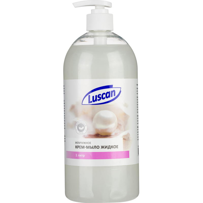 Крем-мыло жидкое Luscan жемчужное с дозатором 1л