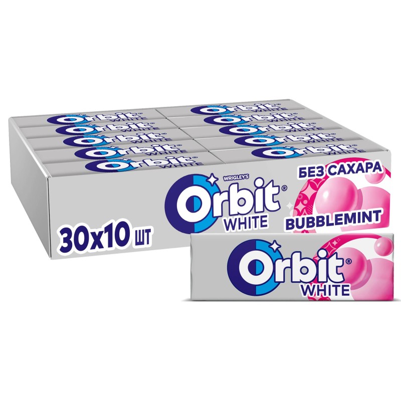 Жевательная резинка Orbit White Bubblemint без сахара
