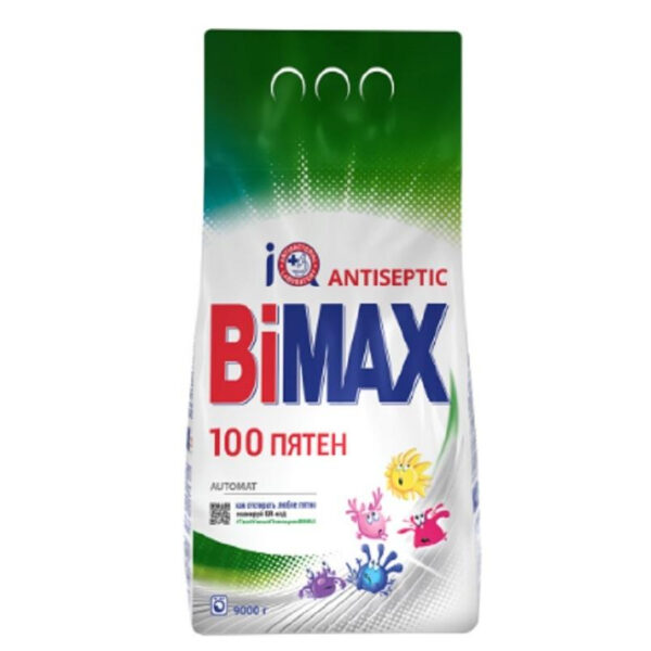 Порошок стиральный BiMax 100 пятен Автомат 9кг