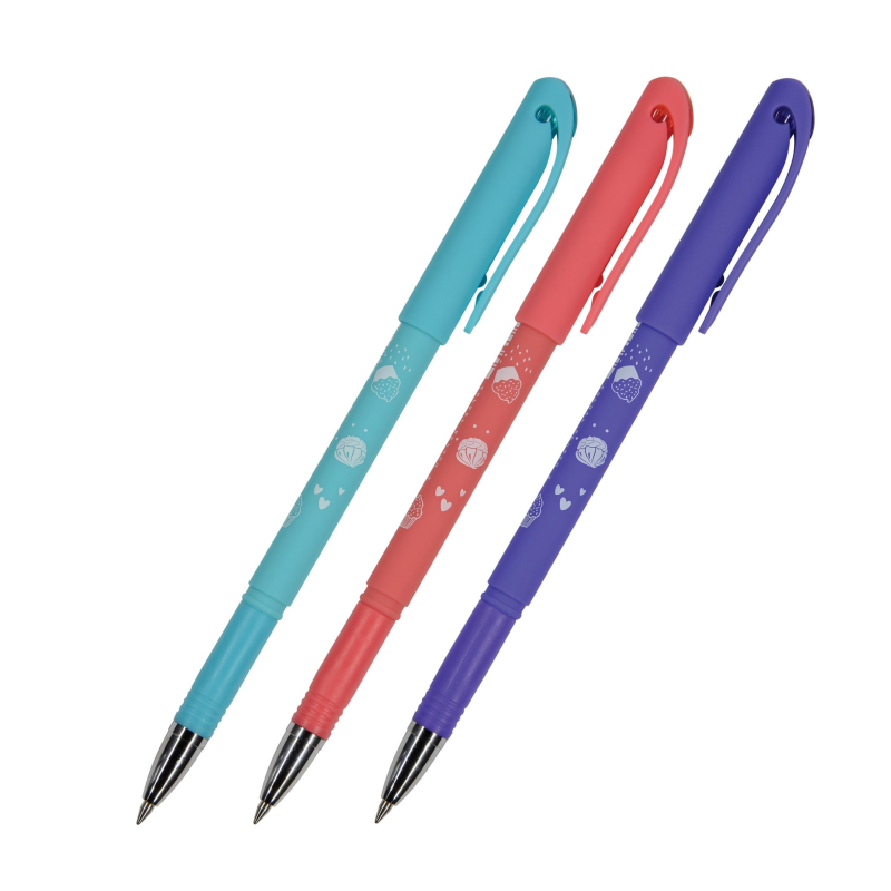 Ручка гелевая неавтоматическая DelWriteПончики стир