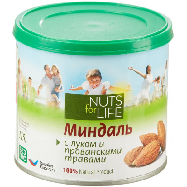 Миндаль Nuts for life обжаренный с прованскими травами