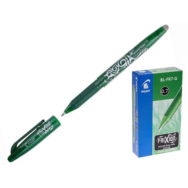 Ручка гелевая PILOT BL-FR7-G Frixion резин.манжет зеленый 0