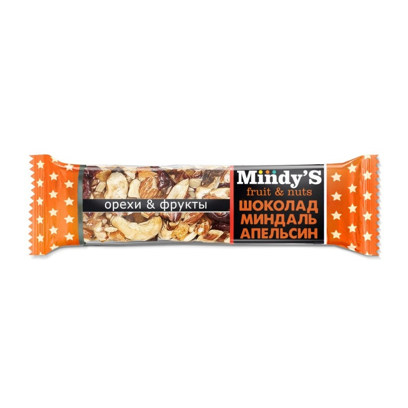 Батончик Mindy's Шоколад-Миндаль-Апельсин