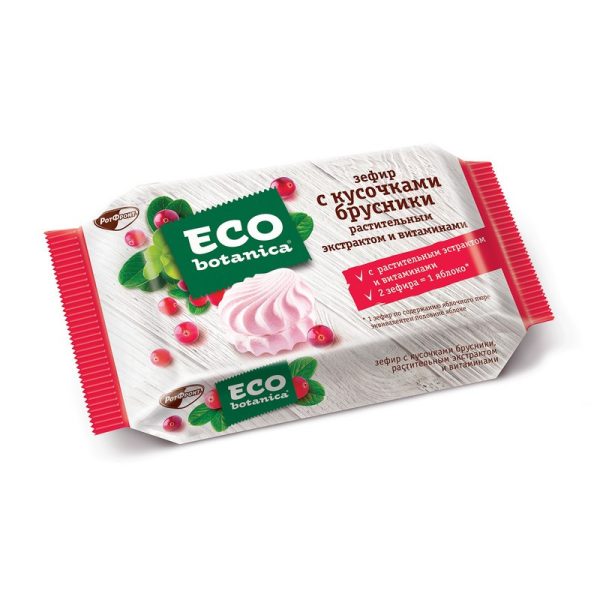 Зефир Eco-botanica с кусочками брусники