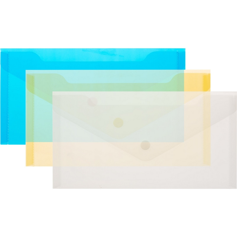 Папка-конверт на кнопке С6 224x119мм