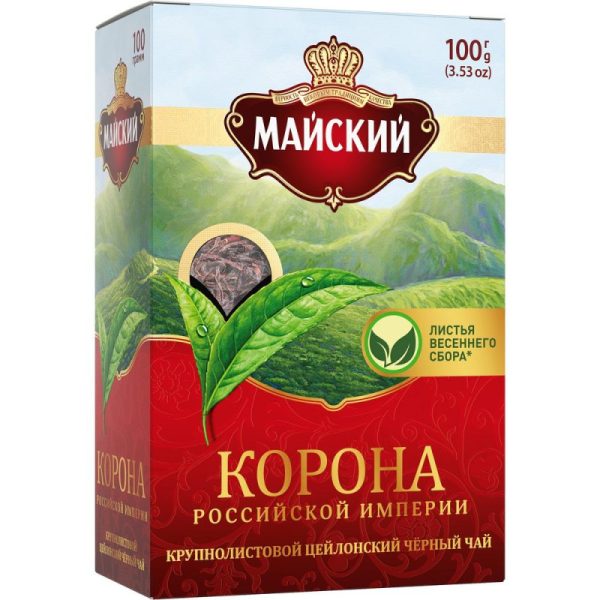 Чай Майский Корона Российской Империи (крупнолистовой) 100 гр