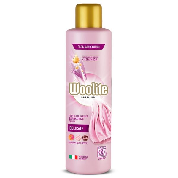 Гель для стирки Woolite Premium Delicate деликат белья шерсть /шелк  900мл