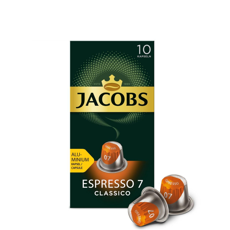 Кофе в капсулах JACOBS Espresso 7 Classico