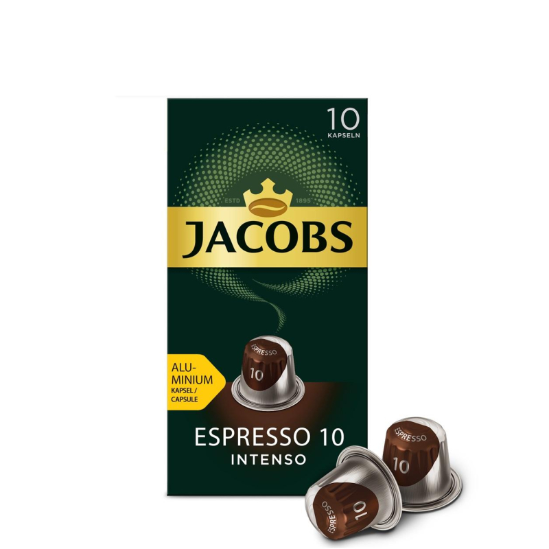 Кофе в капсулах JACOBS Espresso 10 Intenso