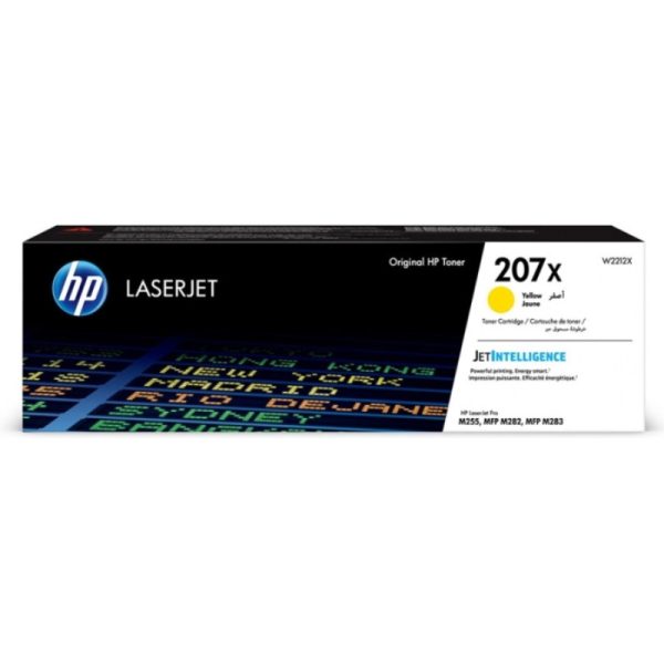 Картридж лазерный HP 207X W2212X жел.пов.емк.для LaserJet Pro M255/MFP M282