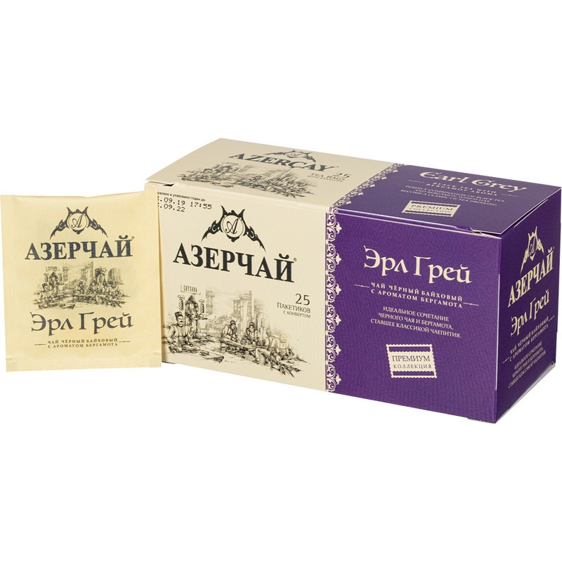 Чай Азерчай Premium Collection черн.с бергамотом с кон.
