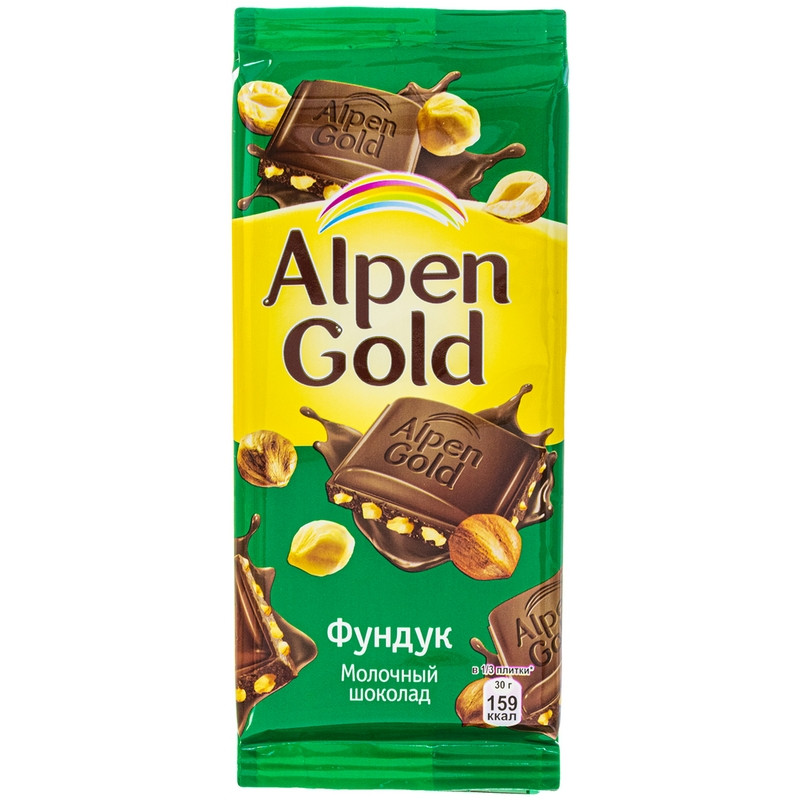 Шоколад Alpen Gold плитка молоч.с фунд.