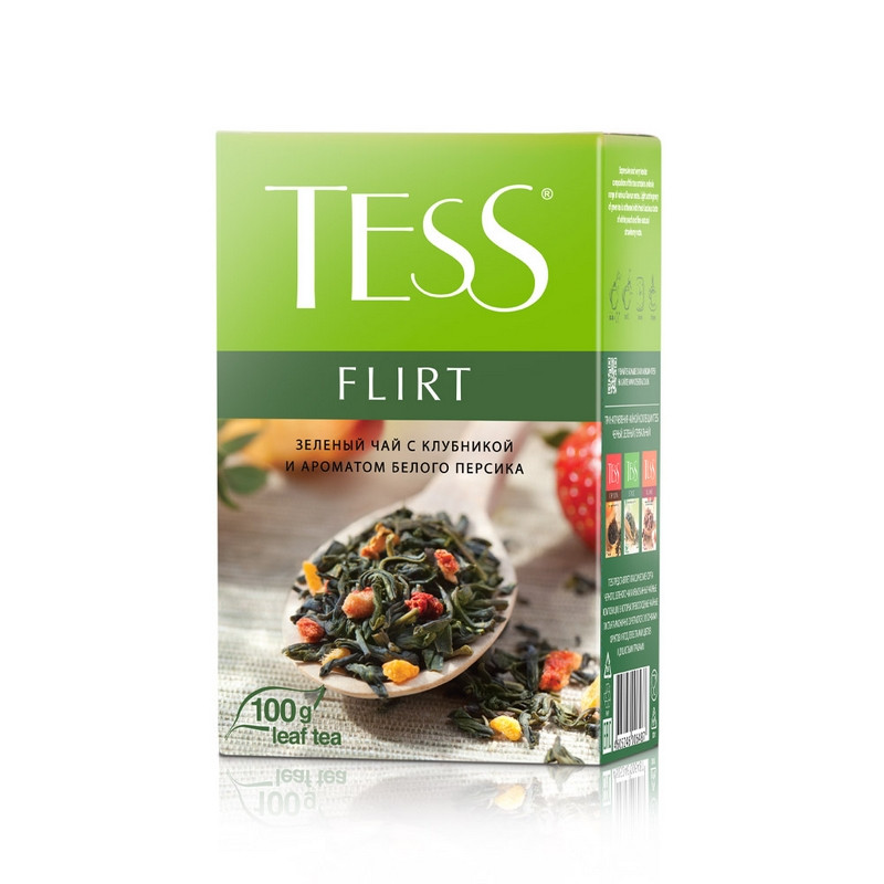 Чай Tess Flirt листовой зеленый с добавками