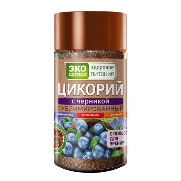 Цикорий Экологика с черникой стекл. банка