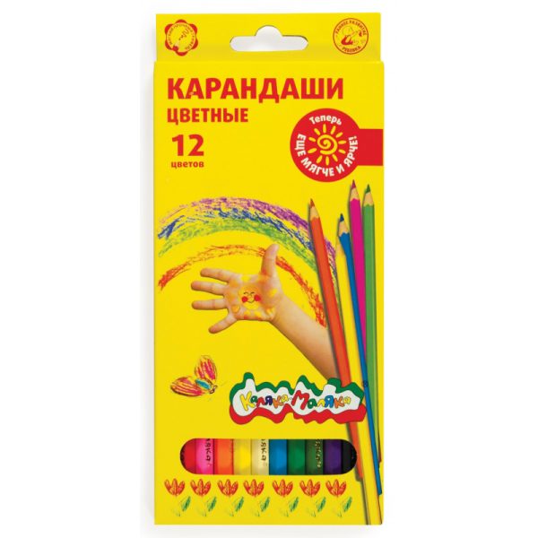 Карандаши цветные 12цв Каляка-Маляка  шестигранные