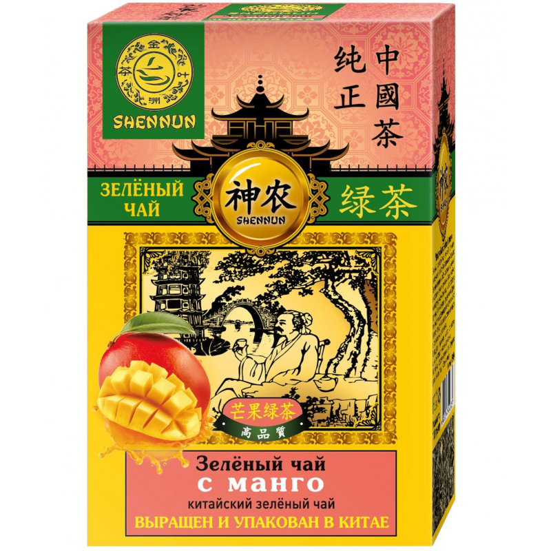 Чай Shennun зеленый с манго листовой