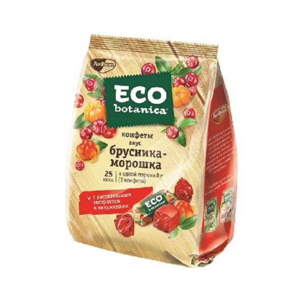 Мармелад конфеты Eco Botanica вкус брусника-морошка