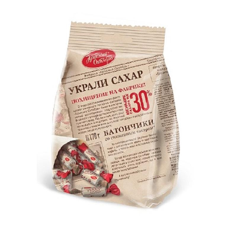 Конфеты шоколадные Красный Октябрь батончики Украли сахар
