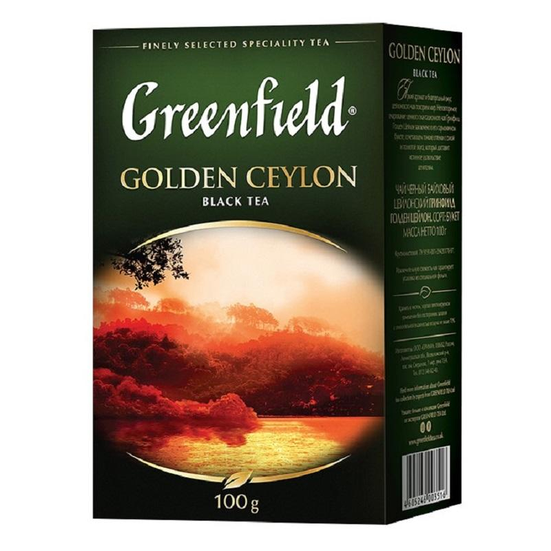 Чай Greenfield Golden Ceylon листовой черный