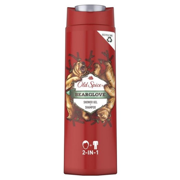 Гель для душа + шампунь OLD SPICE 2в1 Bearglove 400мл