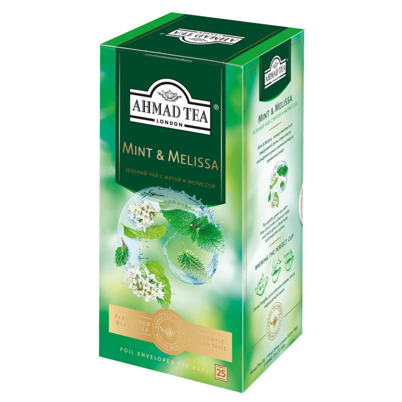 Чай Ahmad Tea зеленый Мята-Мелиса 25пакx1