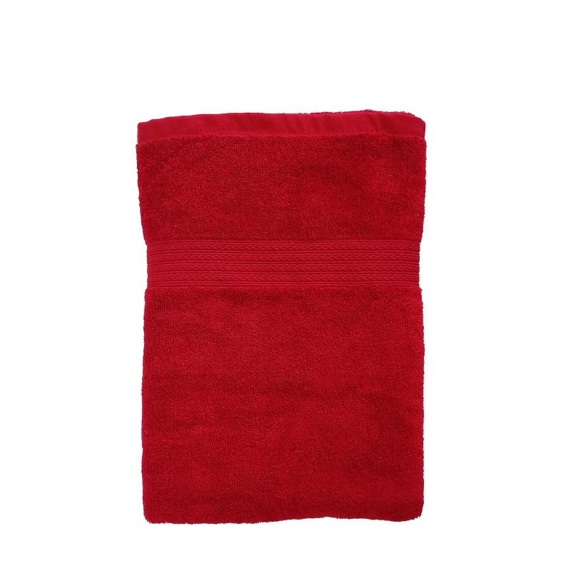 Полотенце махровое 35х70 красное