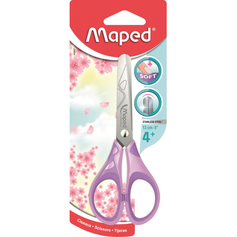 Ножницы детские Maped ESSENTIALS SOFT PASTEL 130мм