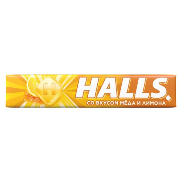 Леденцы Halls мед и лимон