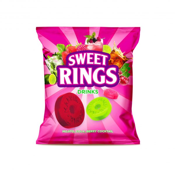 Карамель леденцовая SWEET RINGS DRINKS