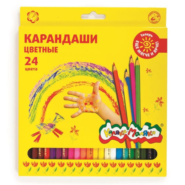 Карандаш цветные Каляка-Маляка 24 цв. шестигр