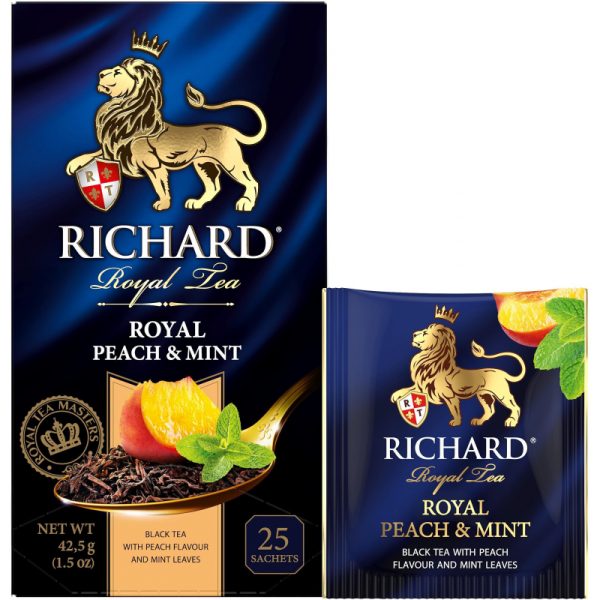 Чай Richard Royal Peach & Mint черный