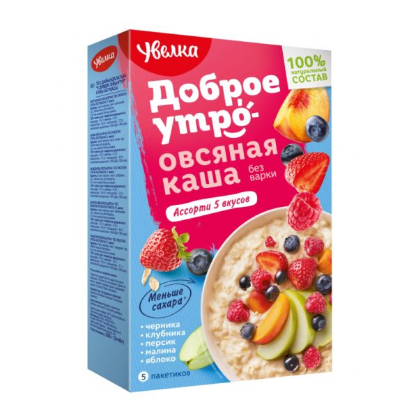 Каша Увелка овсяная ассорти