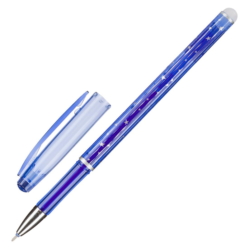 Ручка гелевая со стираем чернилами Attache корп синий