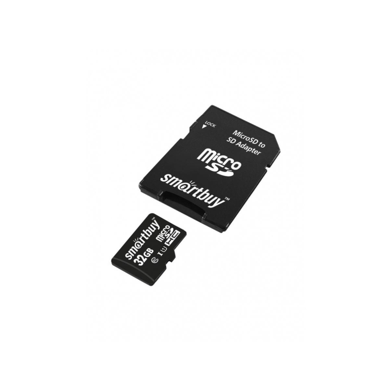 Карта памяти SmartBuy microSDHC 32Gb UHS-I Cl10 +ад