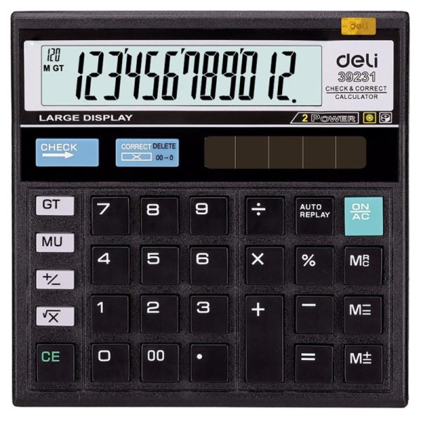 Калькулятор настольный компактный Deli E39231