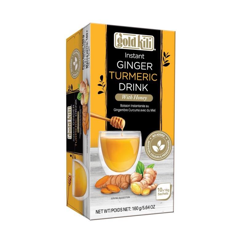 Чай Gold Kili Имбирный напиток с куркумой и медом быстрораств.