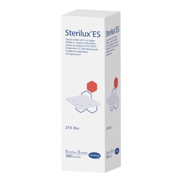 Перевяз. ср-ва Салфетки н/стер 5х5см 8сл 21нит 100 шт STERILUX ES 2050050