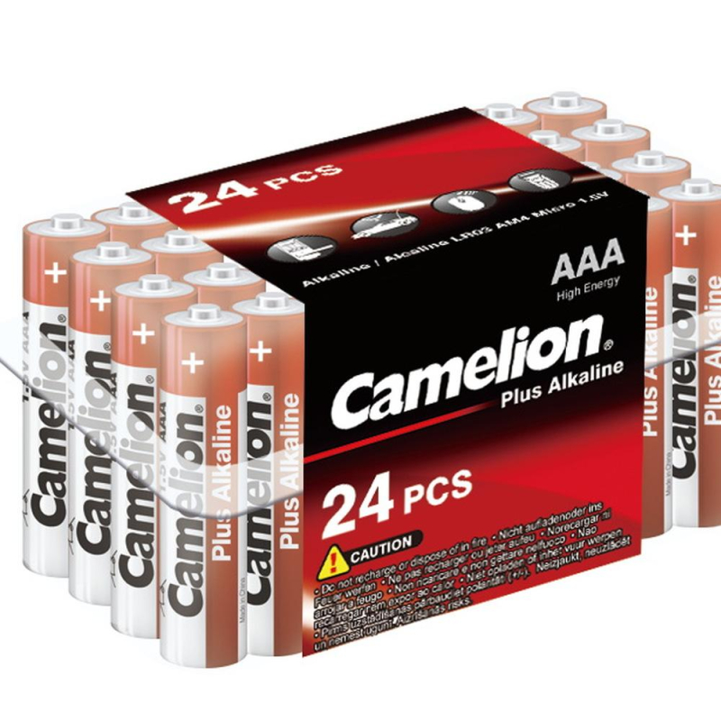 Батарейка Camelion AAA/LR 03 Plus Alkaline PB-24 1.5В(24 шт в уп.)