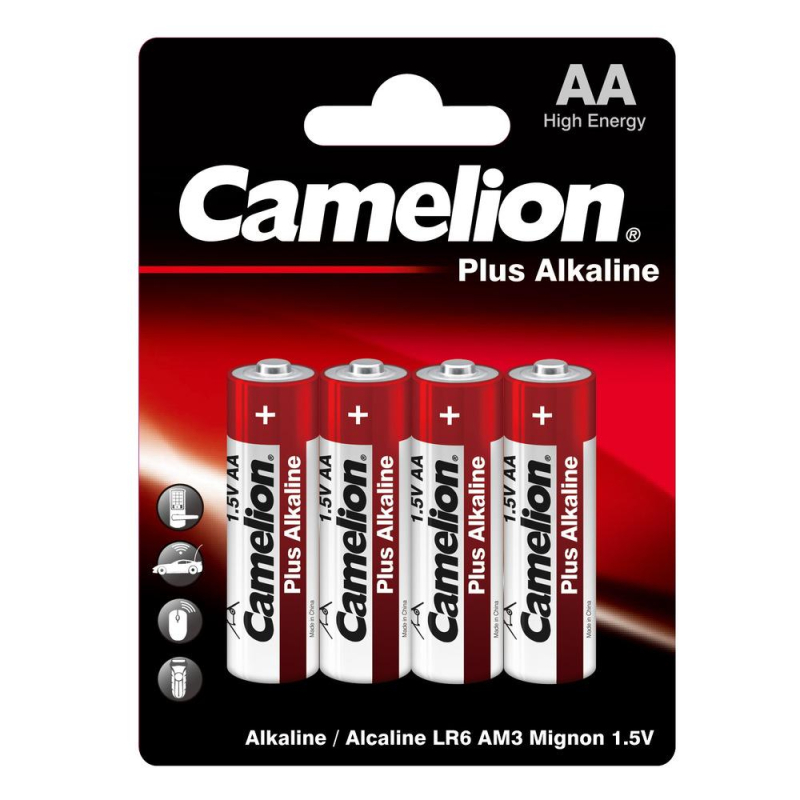 Батарейка Camelion AA/LR 6 Plus Alkaline BL-4 (LR 6-BP4