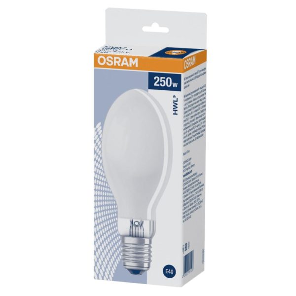 Лампа газоразрядная ртутно-вольфрам OSRAM HWL 250Вт E40 3800К 4008321161123