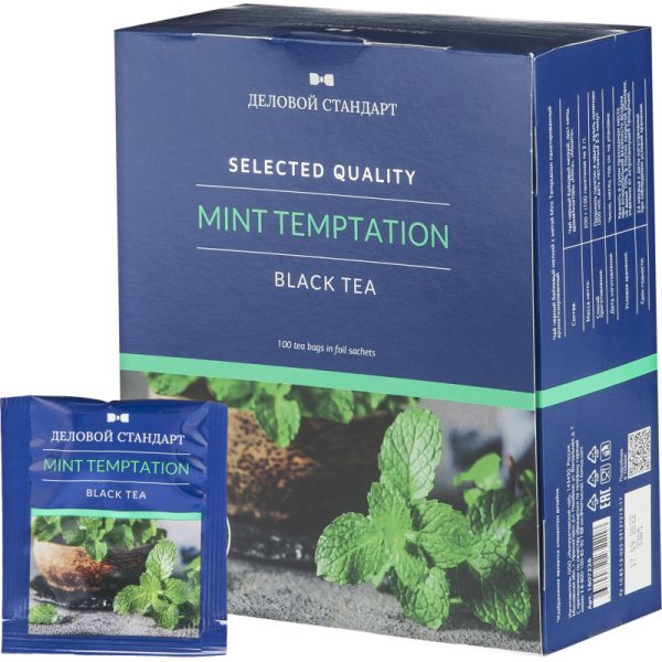 Чай Деловой Стандарт Mint temptation черный с мятой