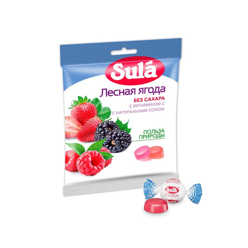 Леденцы Sula Лесная ягода без сахара
