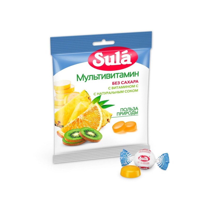 Леденцы Sula Мультивитамин без сахара