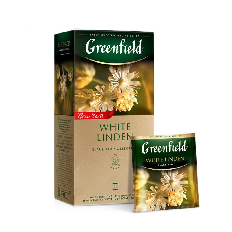 Чай Greenfield White Linden черный с добавками