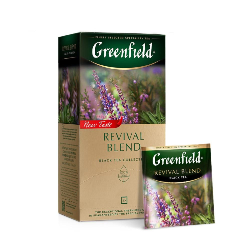 Чай Greenfield Revival Blend черный с добавками