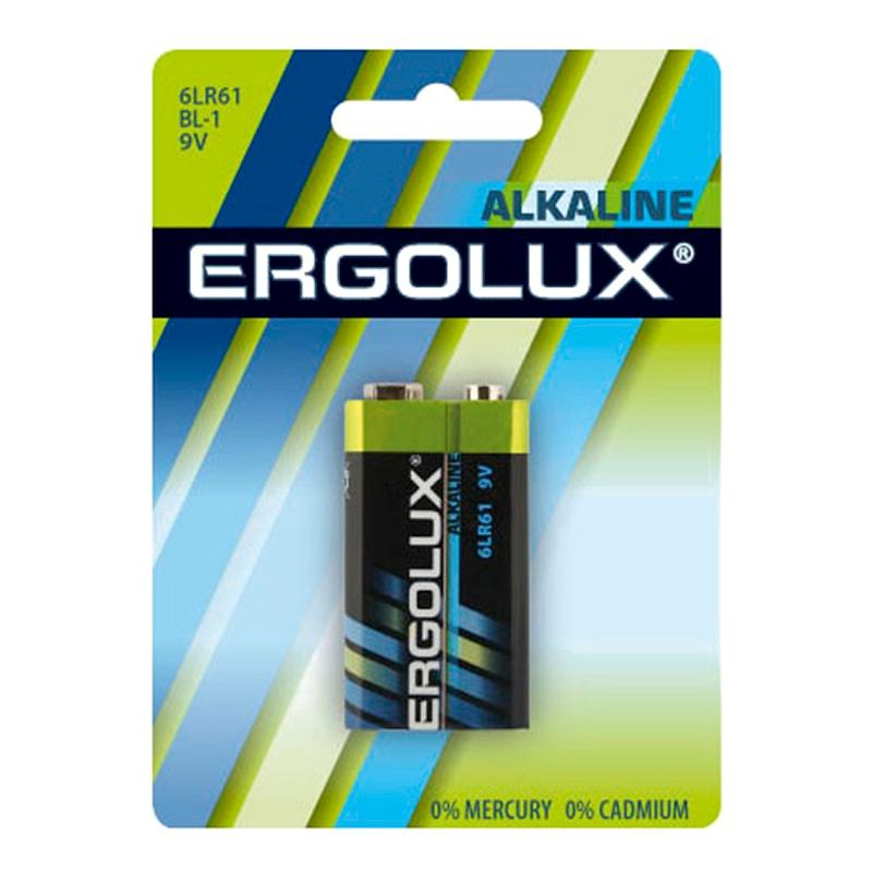 Батарейка Ergolux 6LR61 Alkaline BL-1 (6LR61 BL-1