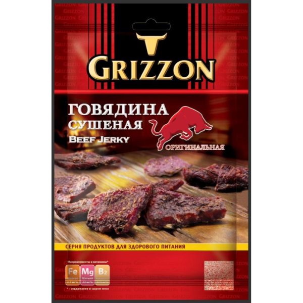 Снеки Говядина сушеная Grizzon