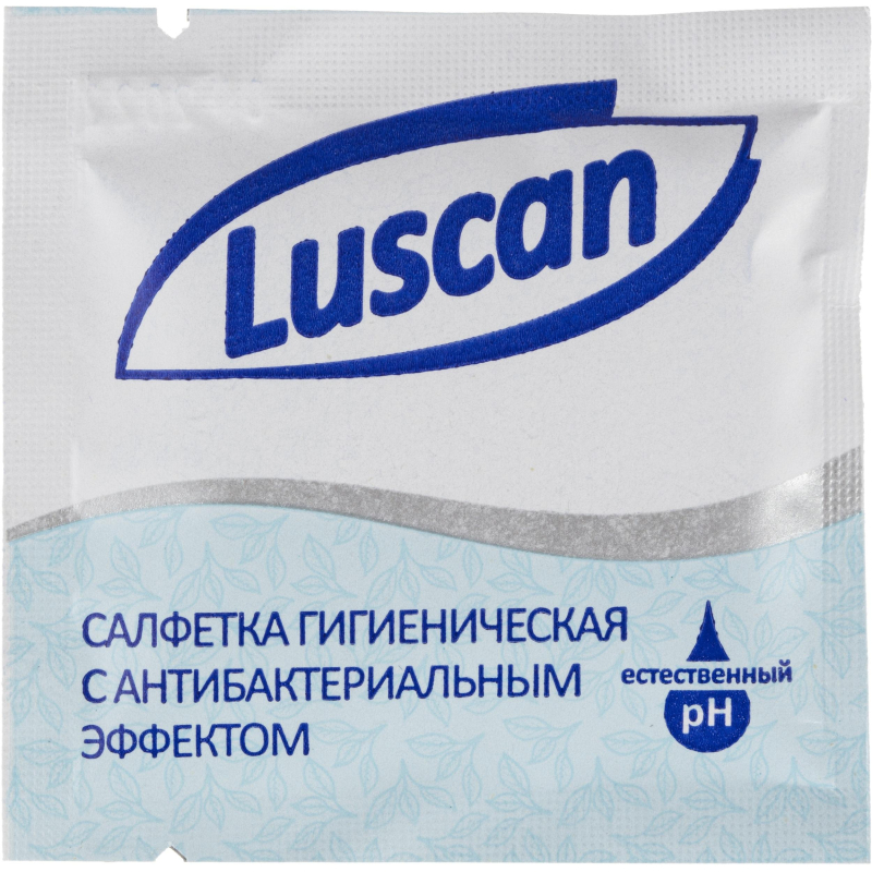 Салфетки влажные Luscan антибактериальные в саше 15х13