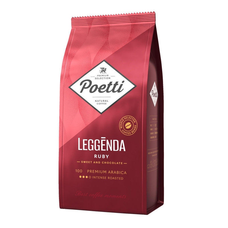 Кофе Poetti Leggenda Ruby в зернах